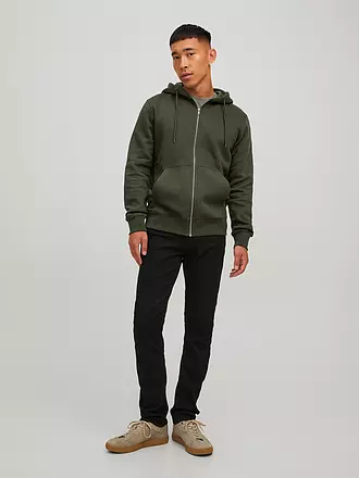 JACK & JONES | Sweat-shirt à capuche zippé JJESTAR | olive